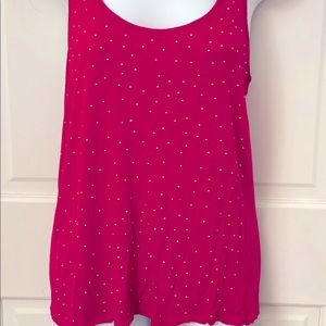 Pink racer back tank